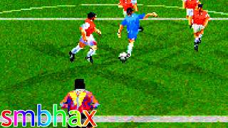 Sega Worldwide Soccer 98 (Saturn) Gianluca Vialli (Chelsea) wild jinking goal vs Arsenal!