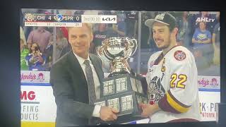 Chicago Wolves 2022 Calder Cup Champions Trophy Presentation