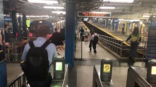 Riding a Yellow line PATH train into 33rd Street, NYC, 1704 hrs., Tuesday 17 May 2022
