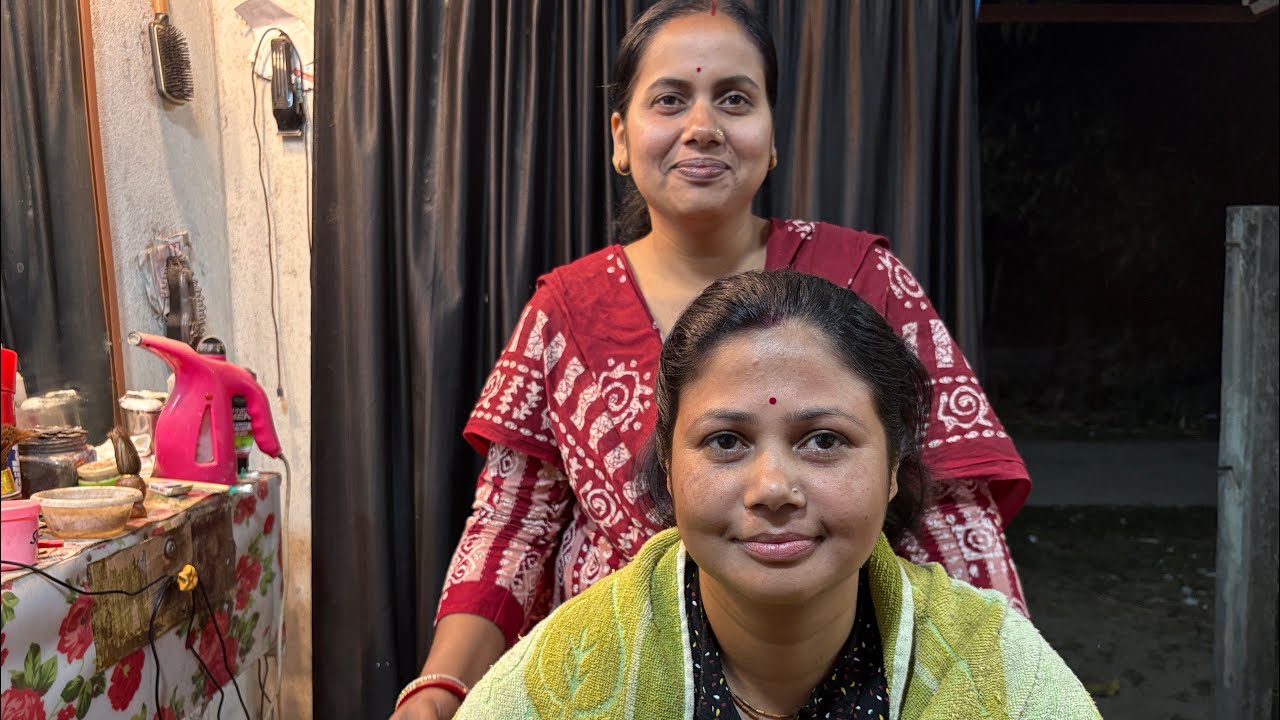 S.H Hair Cut is live Full Beauty Care Session 💆‍♀️ | Face Massage + Eyebrow Threading +Head Massage