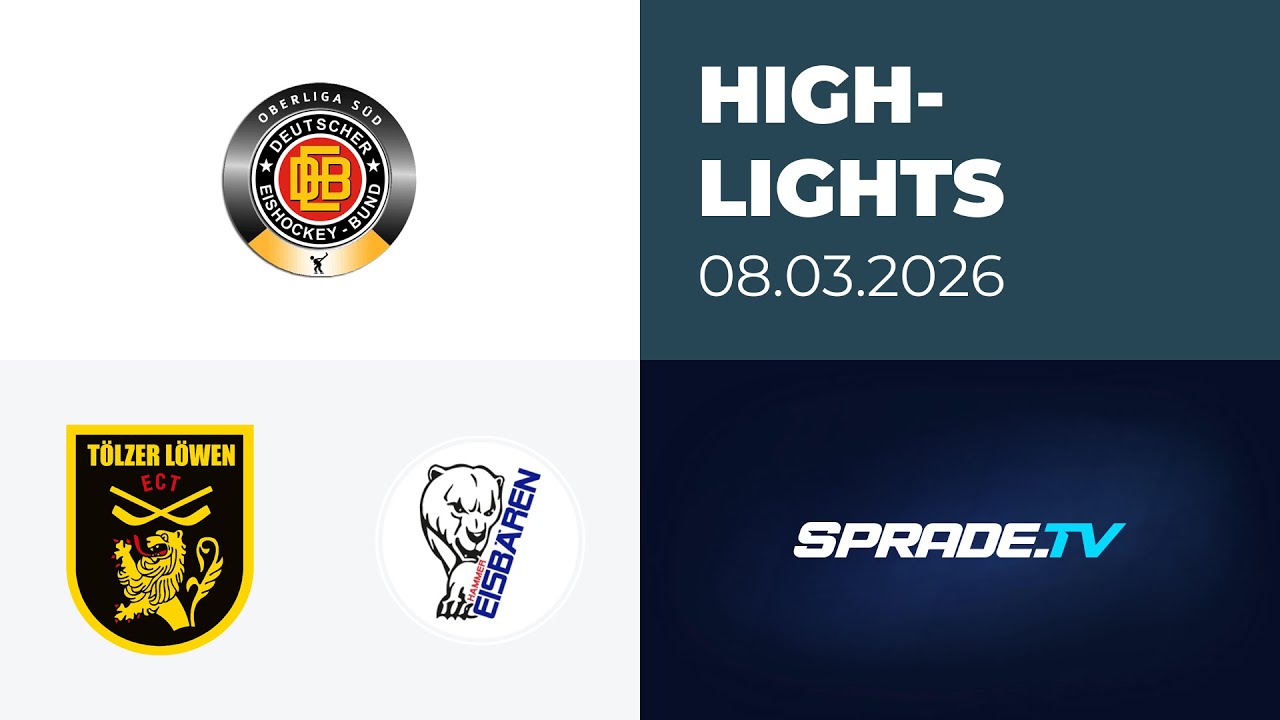 08.03.2026 - Highlights - Tölzer Löwen vs. Hammer Eisbären