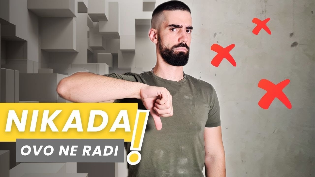 7 čestih grešaka pri malterisanju