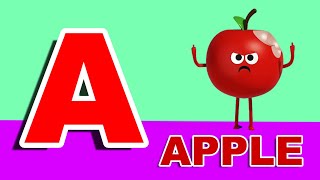 Phonics Song With Two Words - A For Apple - Abc Alphabet Songs With Sounds For Children