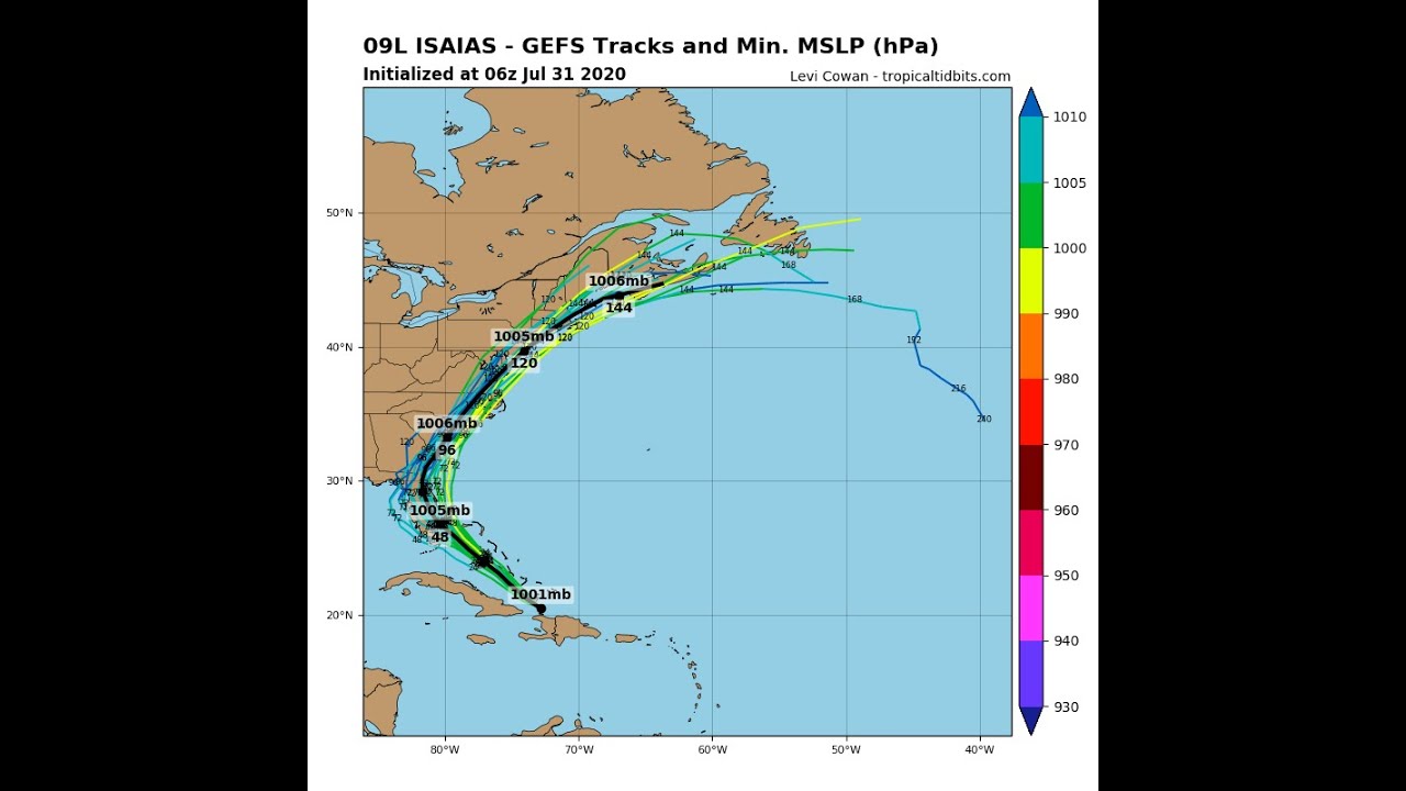 Alert! Hurricane Isaias is set to make Landfall in NC NJ NY NE and ...