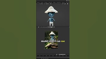 Great 3D model I can use of Smurf Cat meme - low poly game character in Blender