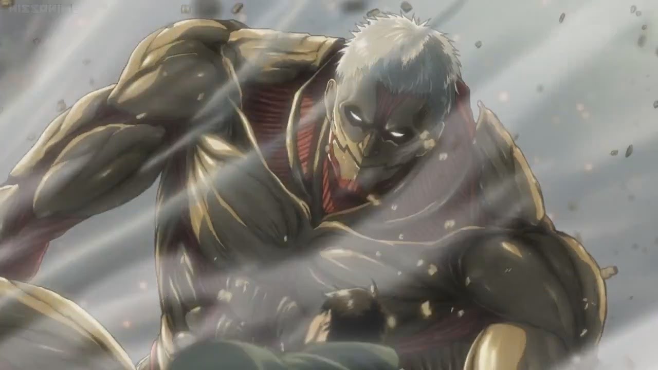 Attack On Titan Season 2 Armored Titan Colossal Titan Transformation 60fps Test Youtube