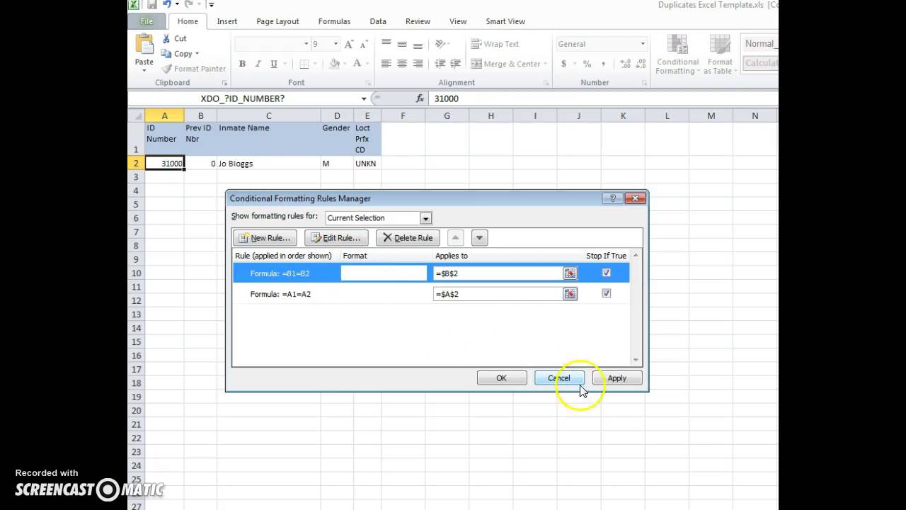 hiding-excel-duplicates-youtube