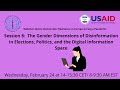 (English) February 2021 IFES webinar on Gender Dimensions of Disinformation in Elections, Politics..