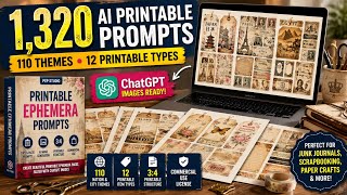 Printable Ephemera Prompts Review 2026 | Create AI Printable Designs Faster with ChatGPT