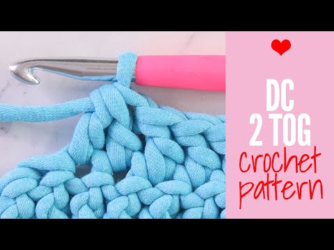 How to Double Crochet 2 Together (dc2tog) Double Crochet Decrease