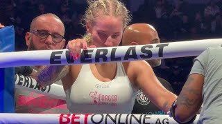 HEARTBROKEN Ebanie Bridges IMMEDIATELY AFTER SHOCK UPSET LOSS to Miyo Yoshida