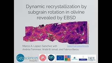 Dynamic recrystallization by subgrain rotation in olivine revealed by EBSD