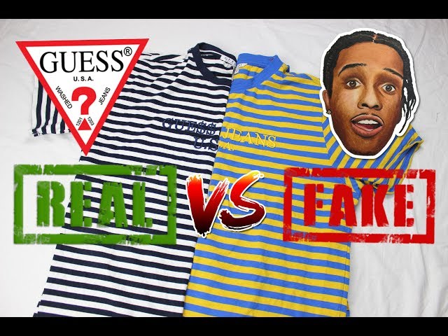 How To Spot Fake Guess A$AP Rocky T-shirt | VS FAKE - YouTube