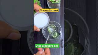 Glowing Skin Mask Aloevera Gel Face Mask Coconut Oil Maks