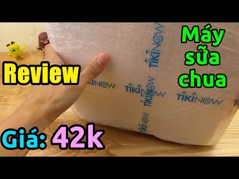 Mở hộp máy làm sữa chua săn trên Tiki
