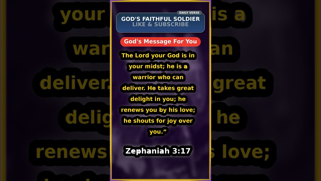 🙏 God's Word 🙏 Zephaniah 3:17 #Shorts - YouTube