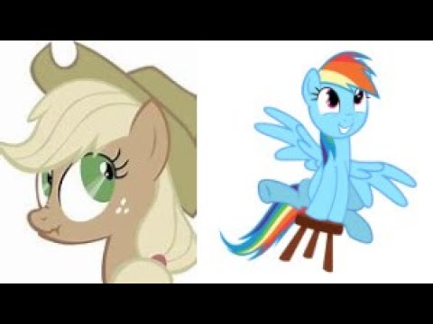 Applejack Farts in Rainbow Dash's Face!! (funny)