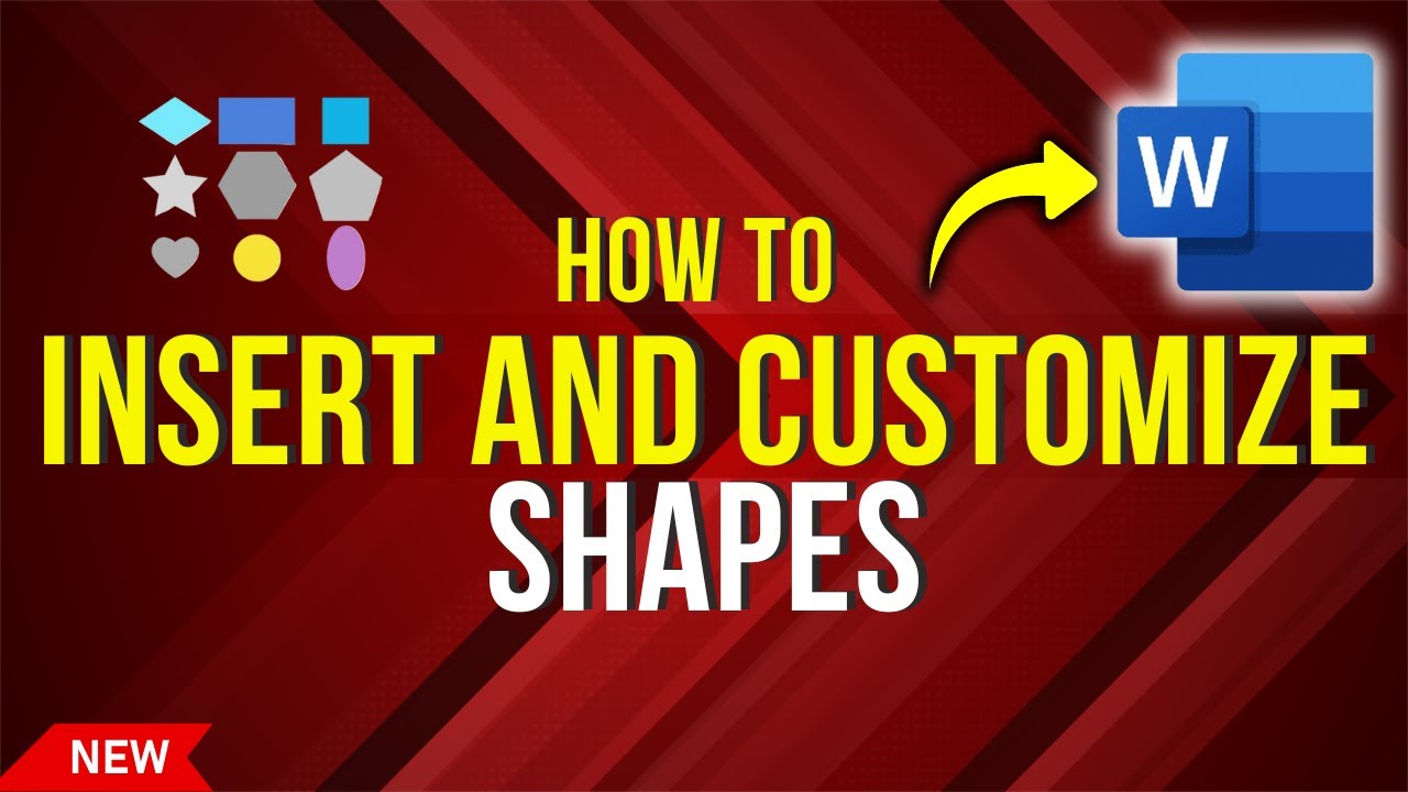 How to Add and Edit Shapes in Microsoft Word - YouTube