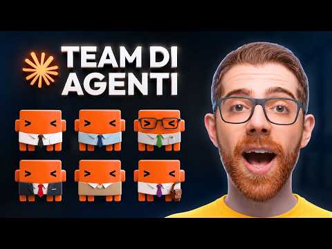 Video Ora puoi creare il tuo team di Agenti AI su Claude Code. Ci metti 10 minuti e lavorano per te!