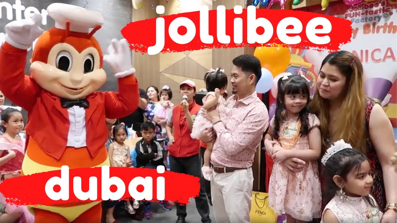 JOLLIBEE DUBAI JOLLITOWN PARTY DEIRA CITY CENTER YouTube