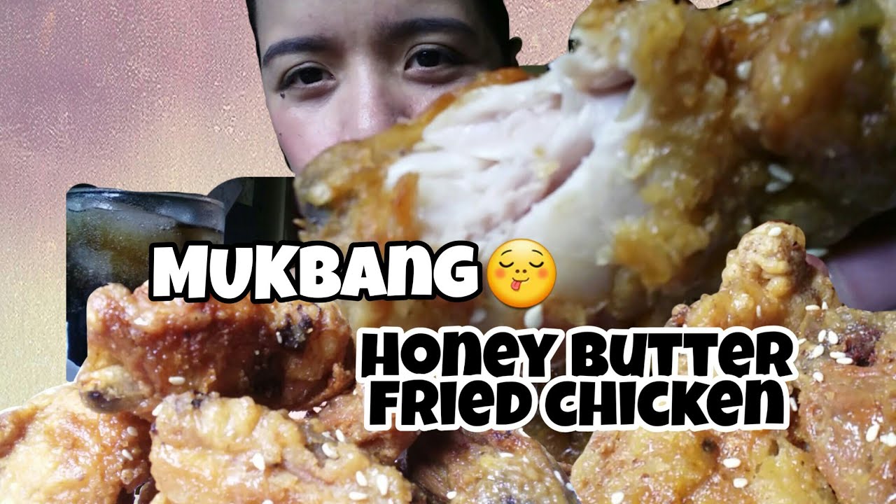 MUKBANG HONEY BUTTER FRIED CHICKEN KOREAN STYLE - YouTube