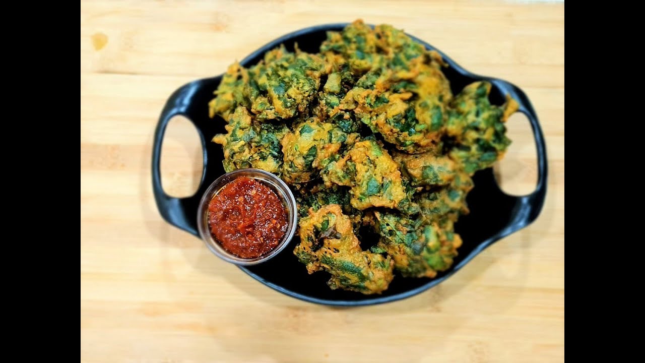 Palak Pakoda Recipe | Spinach Pakoda | How to make Palak Pakora | Scroll Recipe | scroll recipe