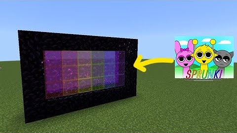 How To Make A Portal To The SPRUNKI Dimension in Minecraft PE