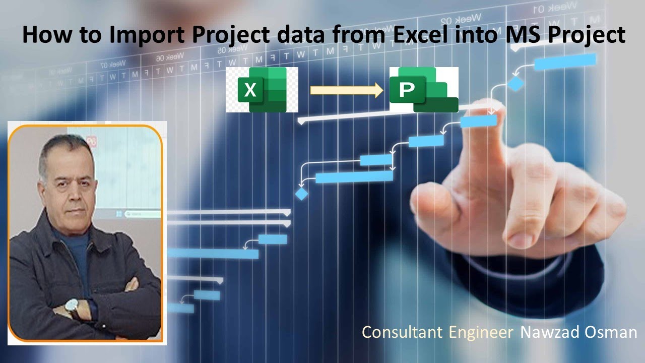How to Import Project data from Excel into Microsoft Project - YouTube