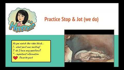 Stop and Jot lesson Video