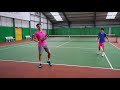Hitting tennis balls with ATP level 2500+ ball spin | Dunlop rackets spin test