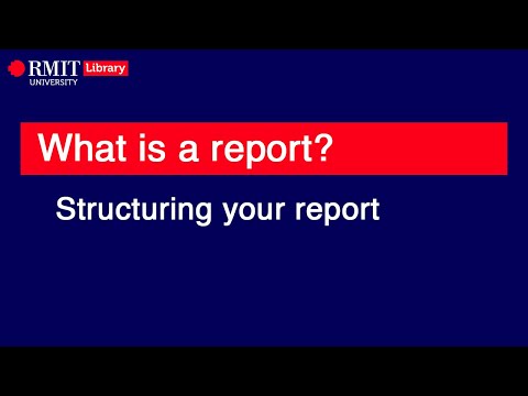 Video: What Is A Report