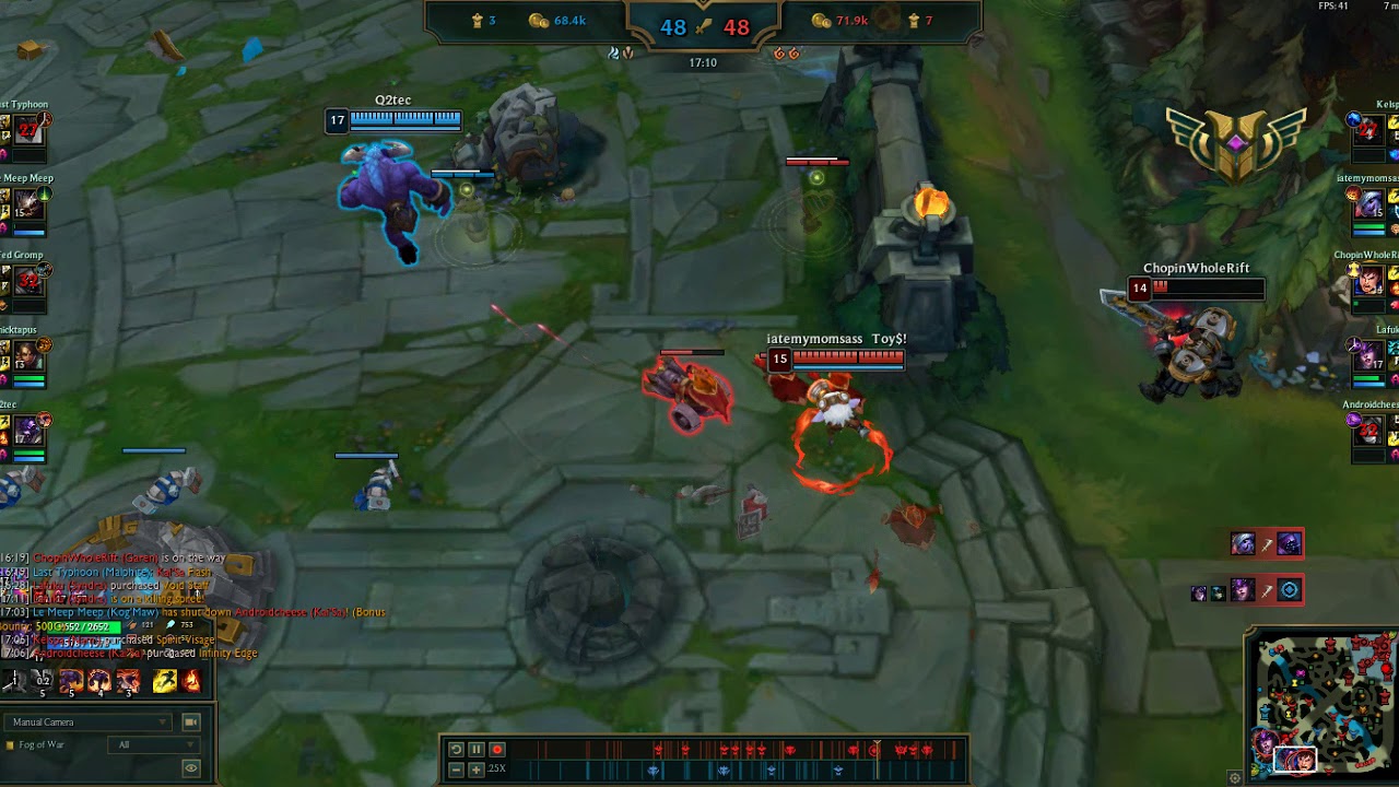 League Of Legends URF AP Alistar DMG.