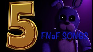 TOP 5 FNAF SONGS by ♛FΛẔẔ♛ 1,043 views 5 months ago 21 minutes