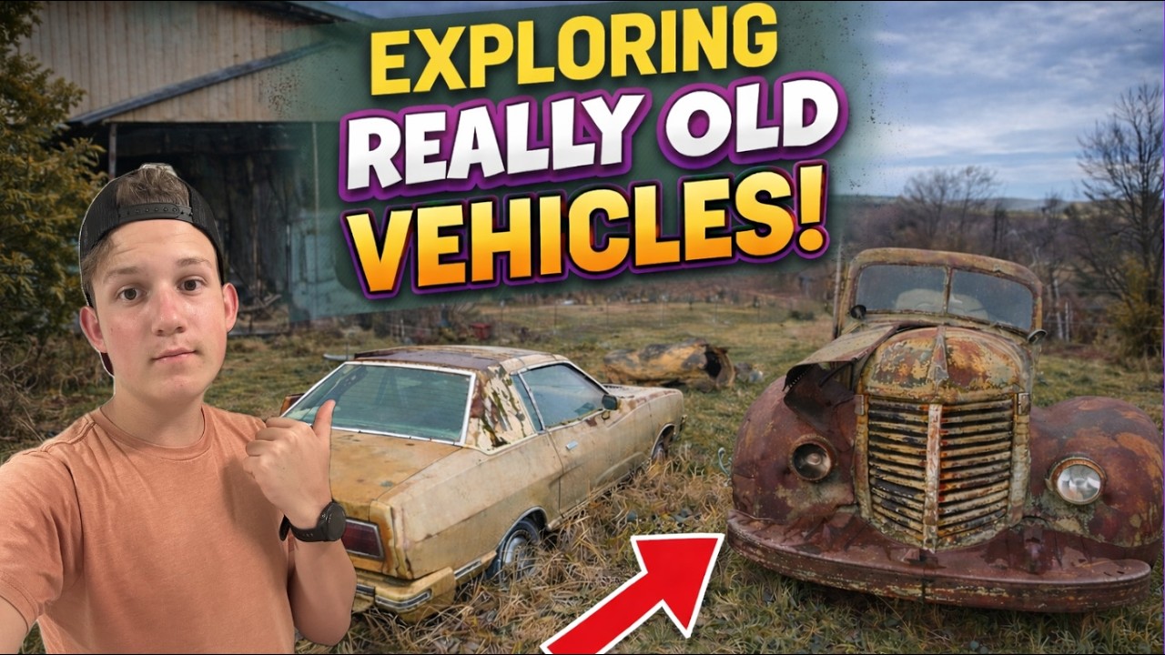 Exploring Abandoned Vehicles On our Family Farm!