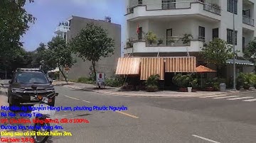 NVT2839 - Bán đất mt đường Nguyễn Hồng Lam dt (5x18), 89m2 phường Phước Nguyên trung tâm Bà Rịa