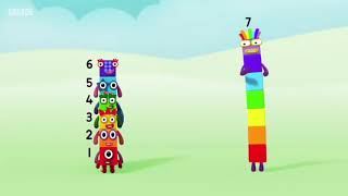 Lucky Numberblocks seven or I am lucky seven am so LUCKY RAINBOW