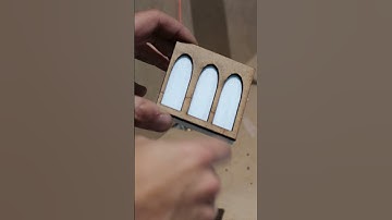 Making Minas Tirith terrain with laser cut MDF and XPS Foam #shorts