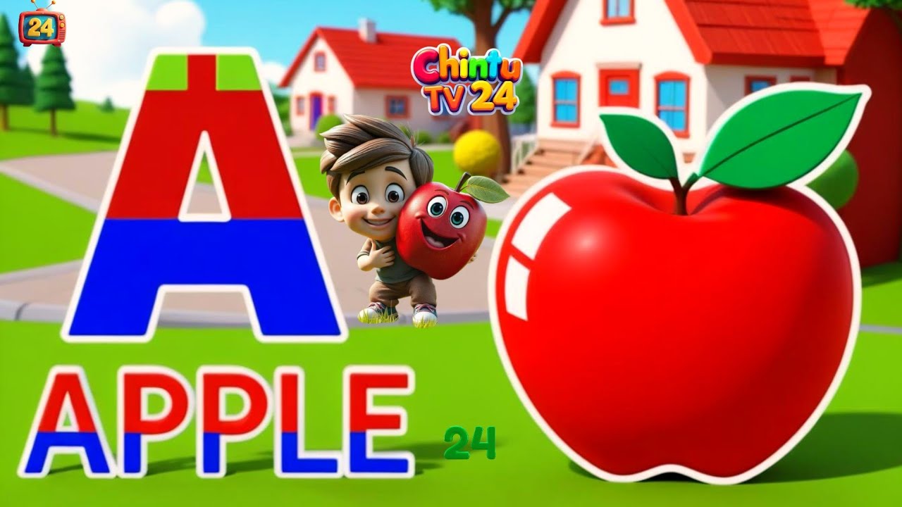 A for Apple 🍎 B for Ball ⚽ | ABC Alphabet Phonics Song | Learning ...