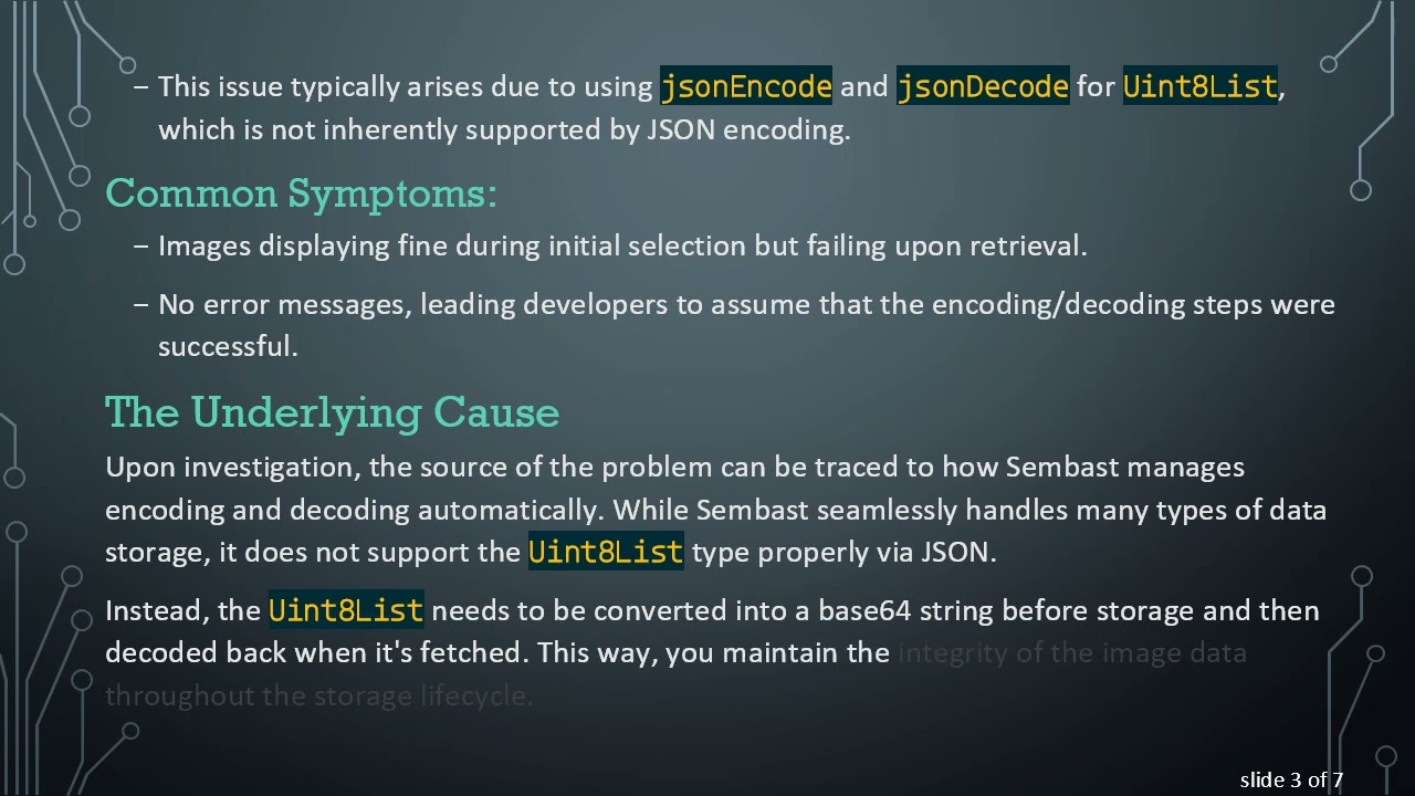 Solving the Uint8List Image Display Issue in Flutter with Sembast
