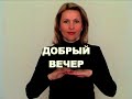 ЖЕСТОВЫЙ ЯЗЫК. ФРАЗЫ. Добрый вечер