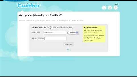 Twitter Registration Process