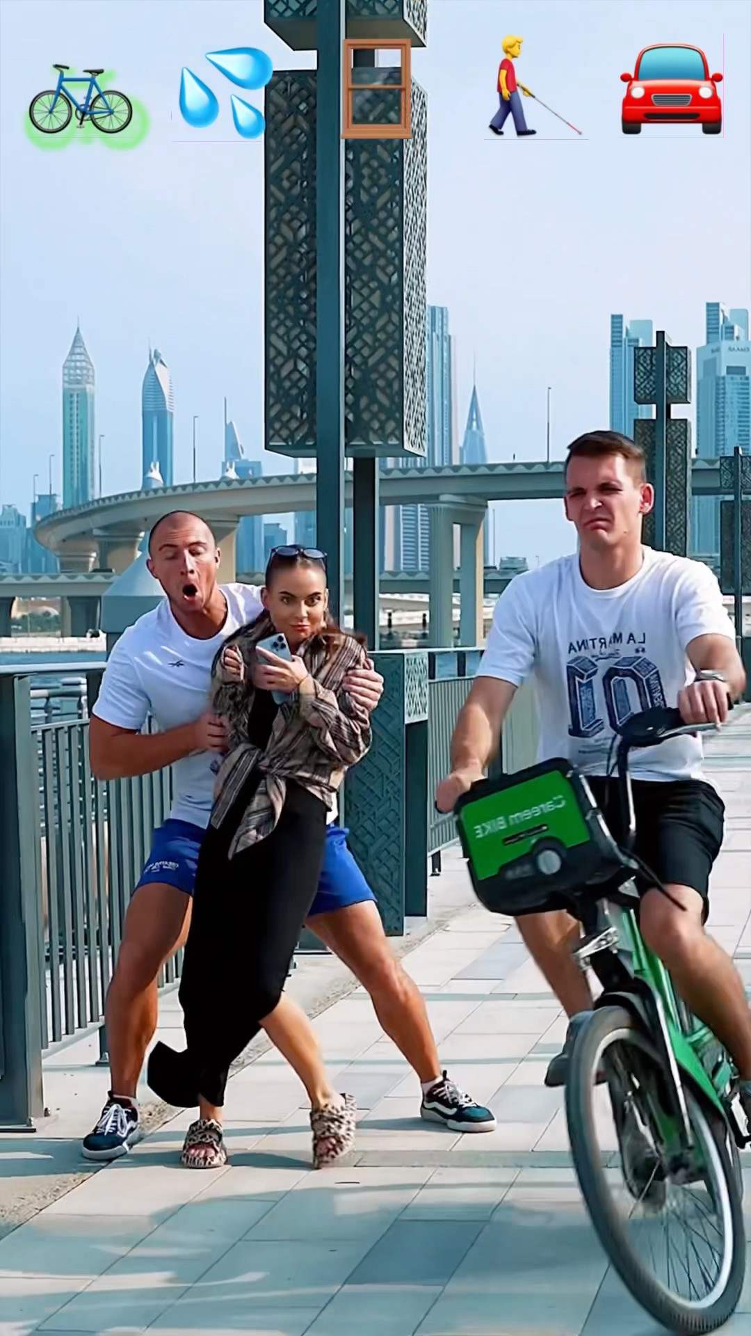 Parkour Pranks and Stunts with Emojis pt.19?#kiryakolesnikov #prank #funny #stunt #parkour #comedy