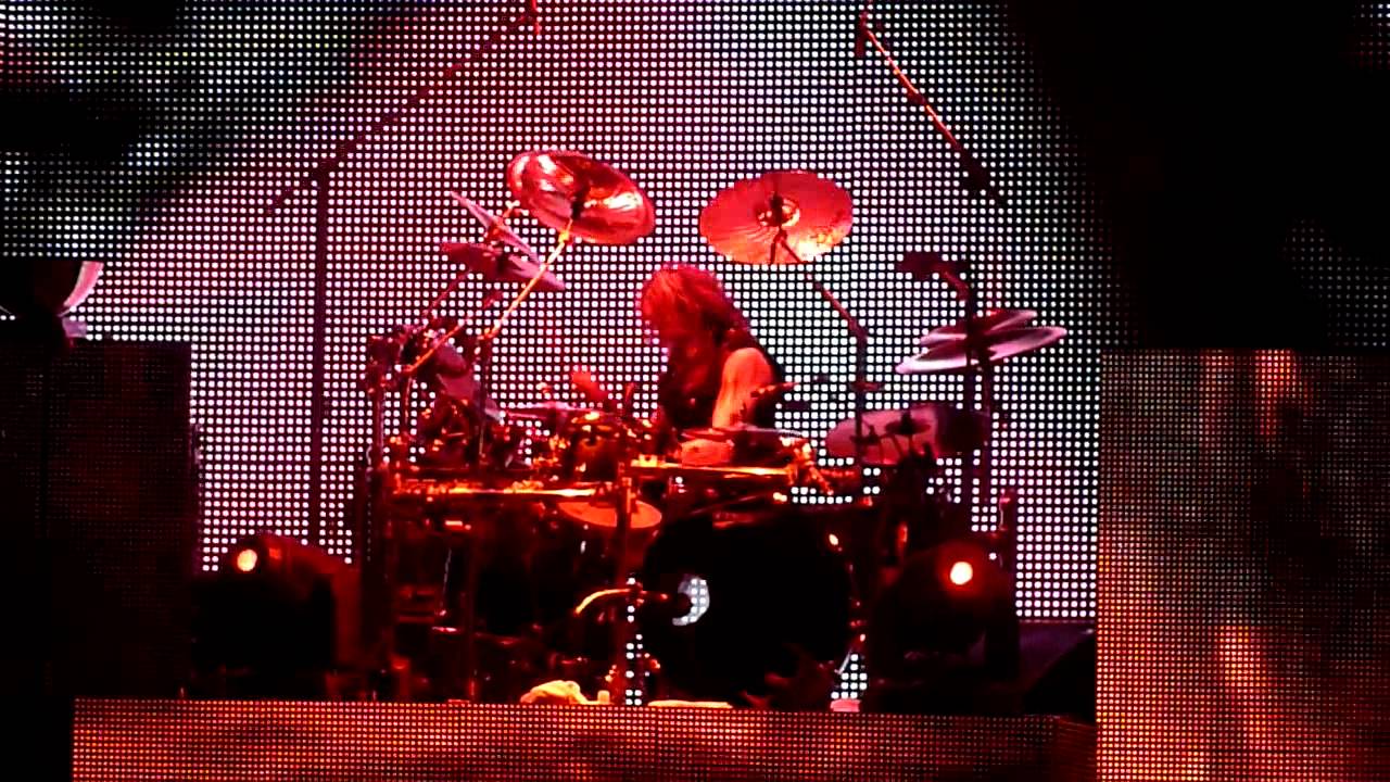Ginger Fish Drum Solo during Rob Zombie set at Download Festival 2011