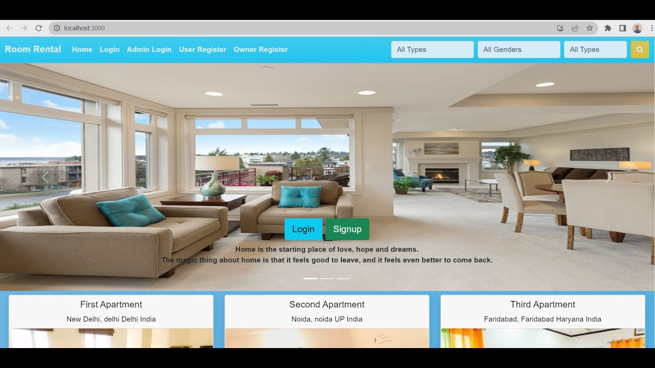 Hotel Booking System in Spring boot REST and React JS - YouTube
