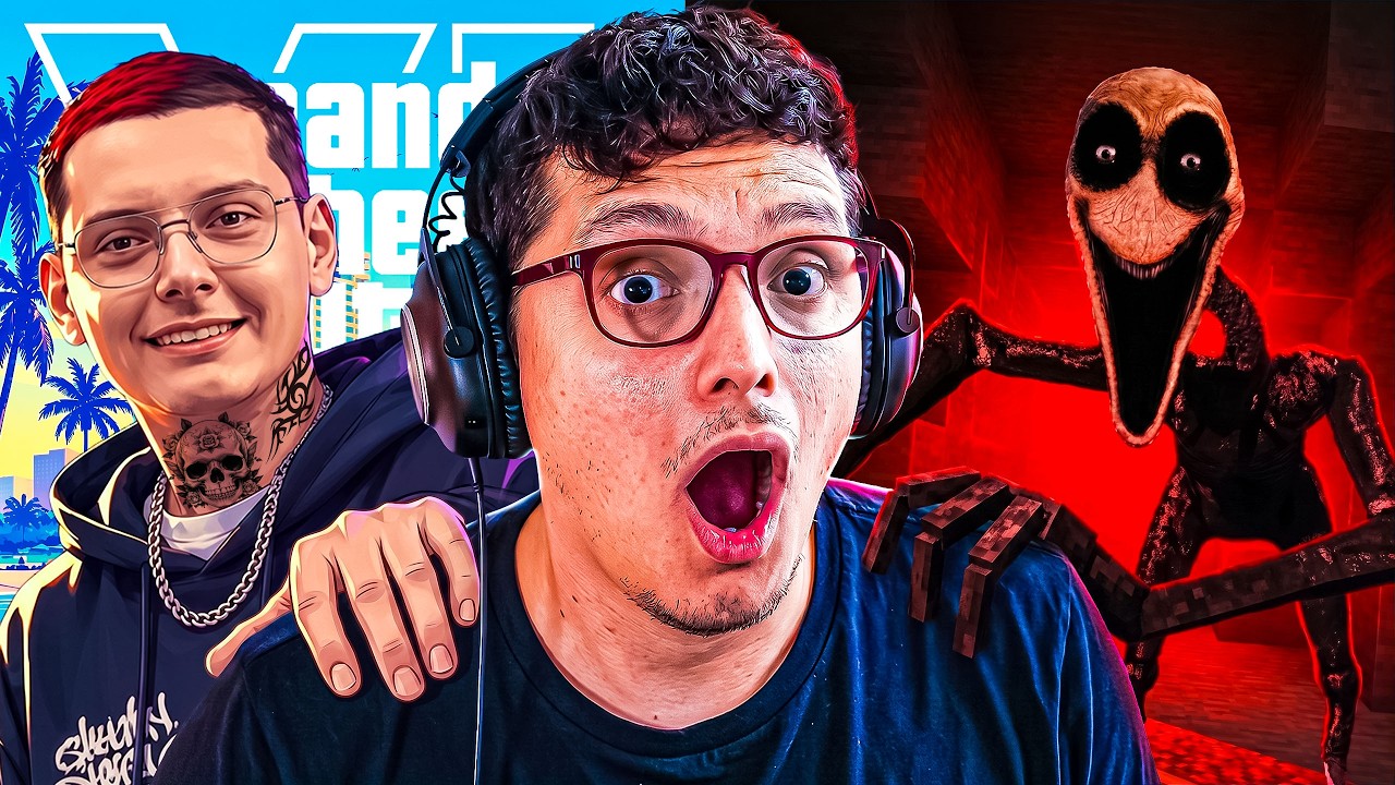 REACCIONANDO AL TRAILER DE GTA VI Y MINECRAFT TERROR 👻👻👻👻👻