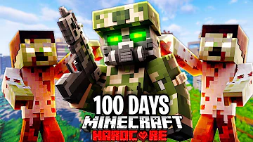 I Survived 100 Days in a ZOMBIE APOCALYPSE in Hardcore Minecraft!