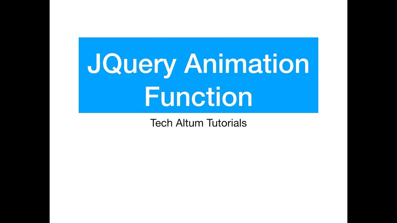 Jquery Animate Easing Functions