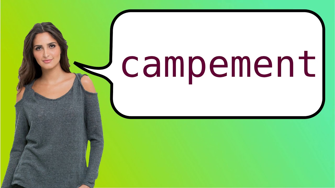 How to say 'camp' in French? YouTube