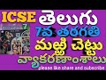 ICSE || Telugu || 7th class||మఱ్ఱి చెట్టు వ్యాకరణాంశాలు ||డీఎస్సీ||SGT&SA
