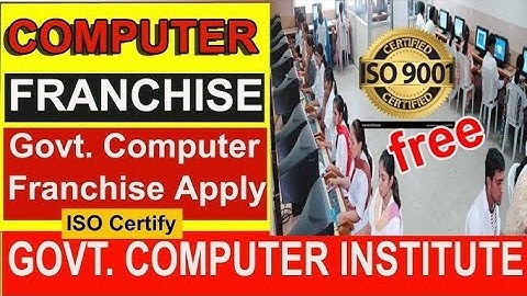 Computer Center Kaise Khole | Computer Center Franchise Ke Liye Apply Kaise Kare| Computer Franchise